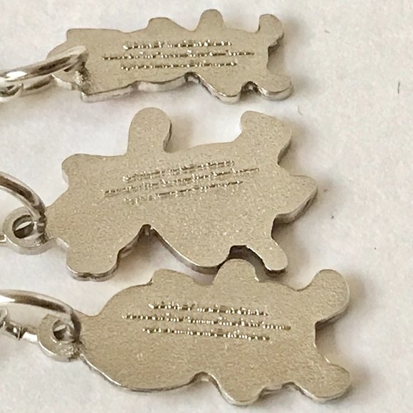 Vintage Disney Charm Lot Winnie Pooh Tigger Piglet 3 Charms Zipper Pulls Clip On - Picture 5 of 11